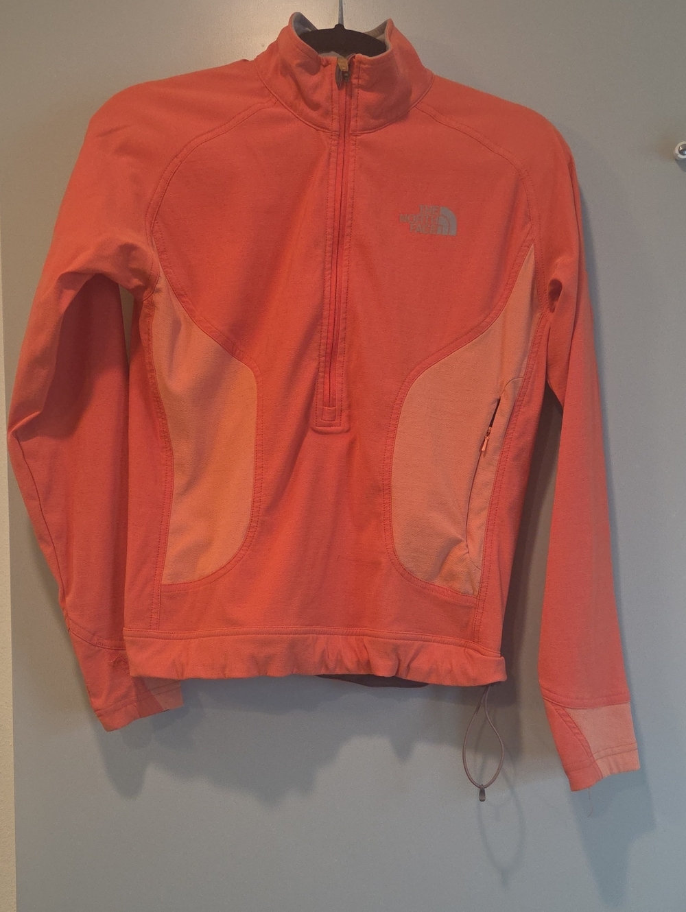 The North Face Coral/Light Coral Quarter-Zip Pullover - Flight Series